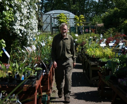 Donald in Selling Area - Abriachan Nurseries